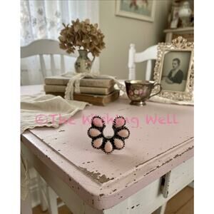 Pink Conch Naja Boho Sterling Silver Ring Size 6